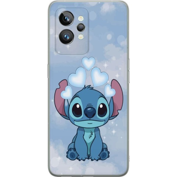 Realme GT2 Pro Läpinäkyvä kuori Stitch Hyppäävä Ilo - Ha