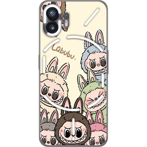 Nothing Phone (2) Läpinäkyvä kuori Labubu Pastel Collection