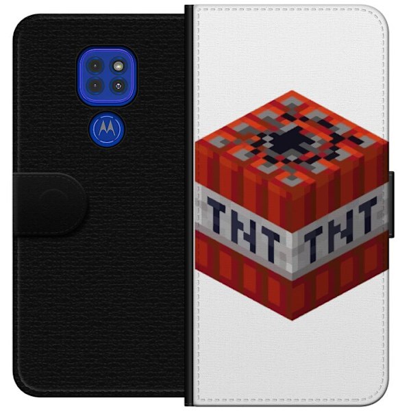 Motorola Moto G9 Play Lompakkokotelo Minecraft TNT
