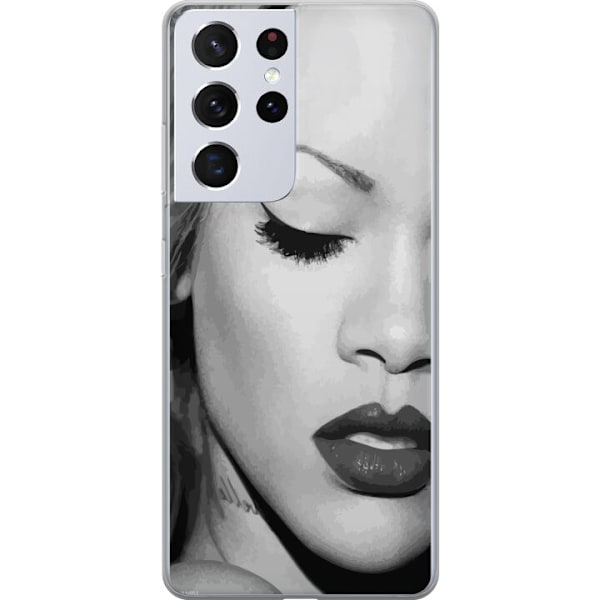Samsung Galaxy S21 Ultra 5G Läpinäkyvä kuori Rihanna – Aesthetic Edit 2025