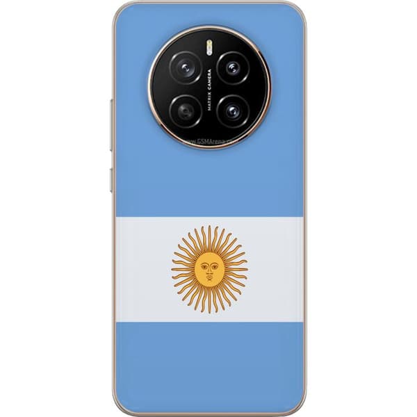 Kompatibelt Mobildeksel til Honor Magic7 Argentina sin nasjonale flagg med Sol de Mayo i klassisk blåhvitt design blå