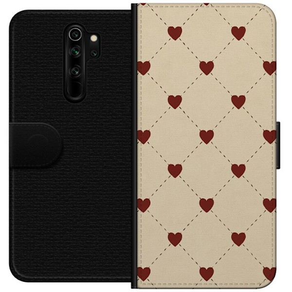 Xiaomi Redmi Note 8 Pro  Tegnebogsetui Hjertegitter