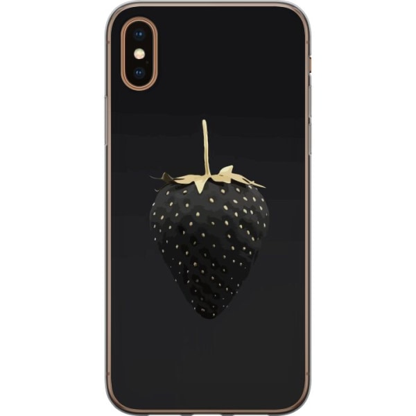 Apple iPhone X Gjennomsiktig deksel Luksuriøs Jordbær