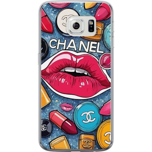 Samsung Galaxy S6 edge Genomskinligt Skal Chanel Lips