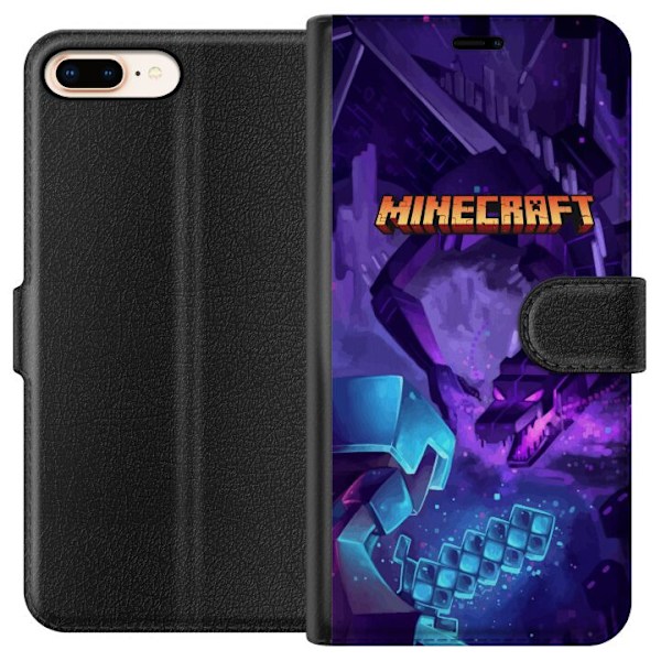 Apple iPhone 8 Plus Plånboksfodral Minecraft