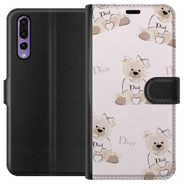 Huawei P20 Pro Plånboksfodral Teddy Dior Vibes – lyxig nall