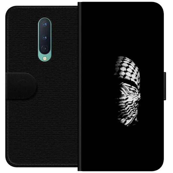 OnePlus 8 Plånboksfodral Keffiyeh-mönster – klassisk svart