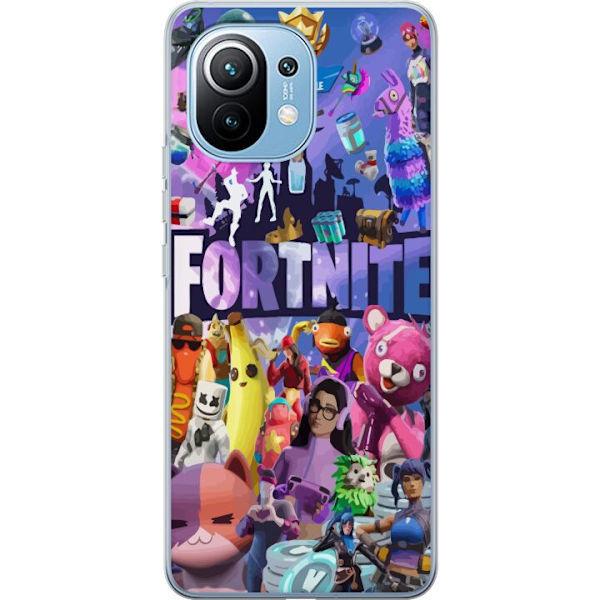 Xiaomi Mi 11 Läpinäkyvä kuori Fortnite Hahmot Peliteema Ikonit Peli Suunnittelu Suosittu Taistelurojalainen Lapset Pelihahmojen Teema