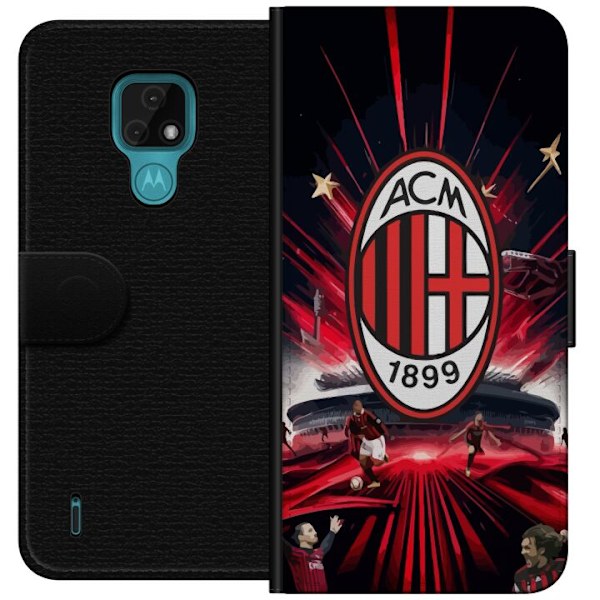 Motorola Moto E7 Lommeboketui AC Milan