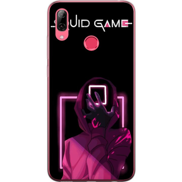 Huawei Y7 (2019) Läpinäkyvä kuori Squid Game Teema Suosittu Sarja Motiivi Graafinen Ikoninen Suunnittelu Aasialainen Popkulttuuri Jännitys Draama