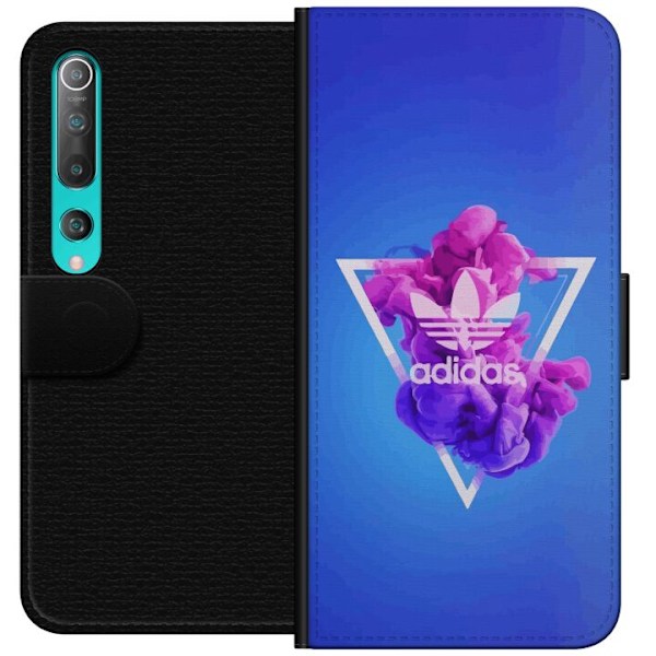 Xiaomi Mi 10 5G Tegnebogsetui Adidas-inspireret blåt design -