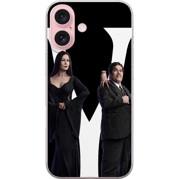 Apple iPhone 16 Genomskinligt Skal Wednesday Addams