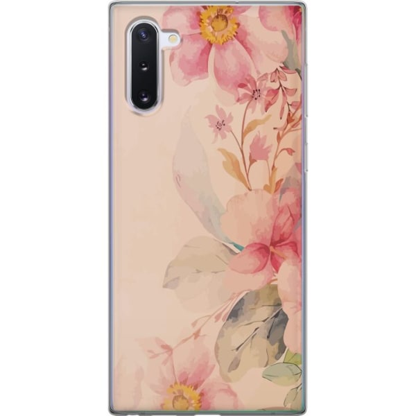 Samsung Galaxy Note10 Gjennomsiktig deksel Fargerike Blomster