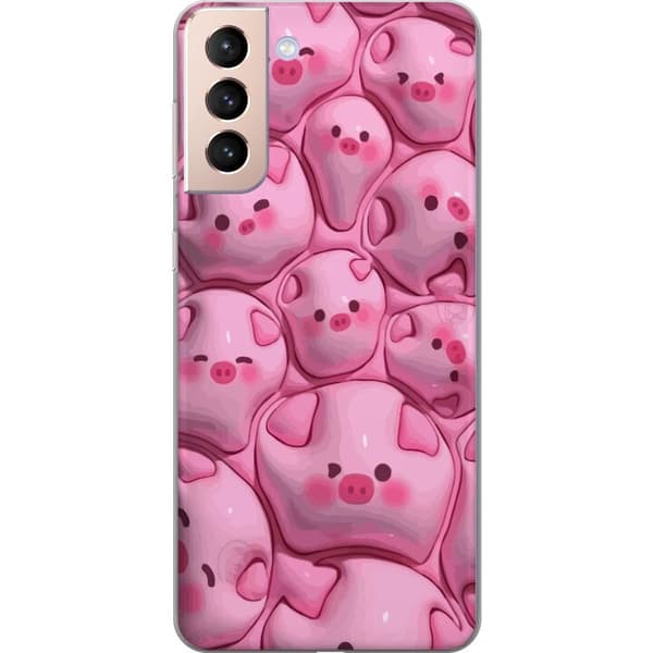 Kompatibelt Mobilskal till Samsung Galaxy S21 Bubbliga Grisar