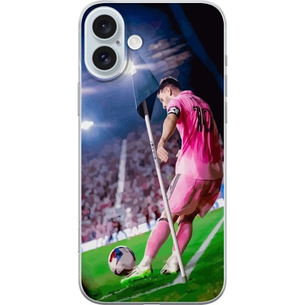 Apple iPhone 16 Plus Gennemsigtig cover Lionel Messi (Inter Mi