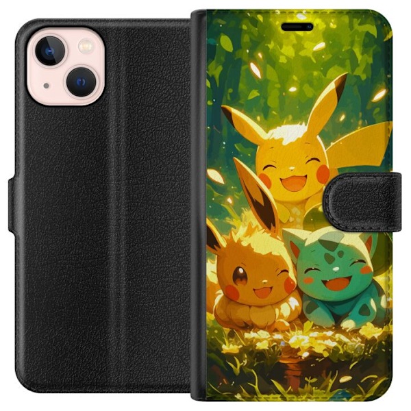 Apple iPhone 13 Lompakkokotelo Pixelmonster pelityyli - värik