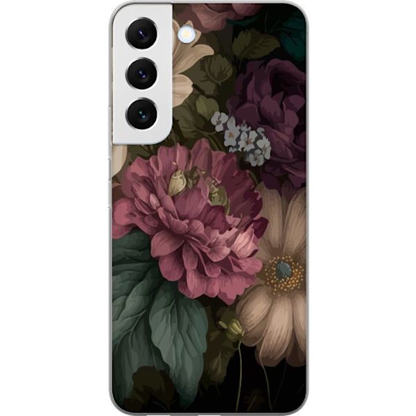 Samsung Galaxy S22+ 5G Läpinäkyvä kuori Kukat