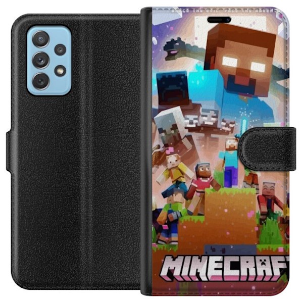 Samsung Galaxy A72 5G Lompakkokotelo Minecraft