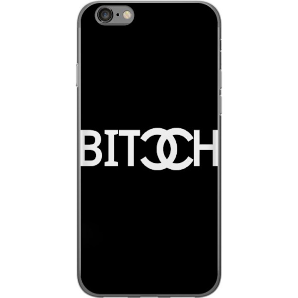 Apple iPhone 6 Genomskinligt Skal Bitch Chanel Inspirerad Streetstyle Mode Textmotiv Trend Fashion Ikonisk Stil Urban Design