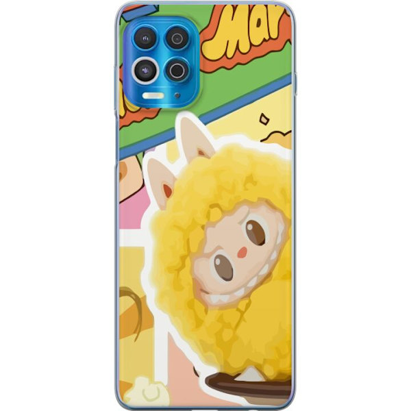 Motorola Edge S Genomskinligt Skal Labubu Wacky Mart Pop Mart Serie Samlarfigur Söt Design Populärt Motiv Figurserie Kreativ Art Toy