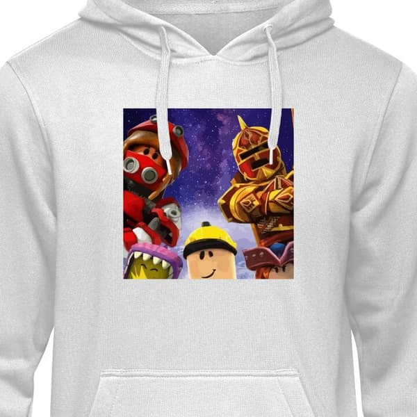 Børne Hoodie Grå 5-6 År Roblox grå 5-6 År