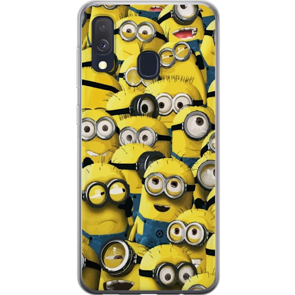 Samsung Galaxy A40 Läpinäkyvä kuori Minions