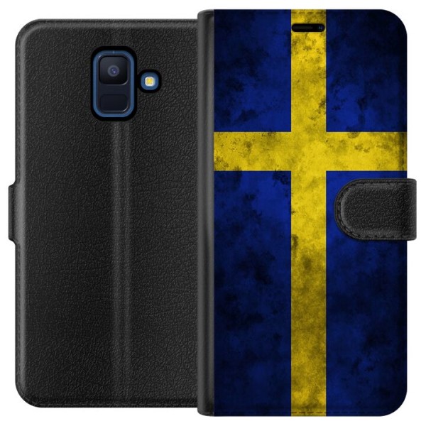 Samsung Galaxy A6 (2018) Tegnebogsetui Sverige Flag