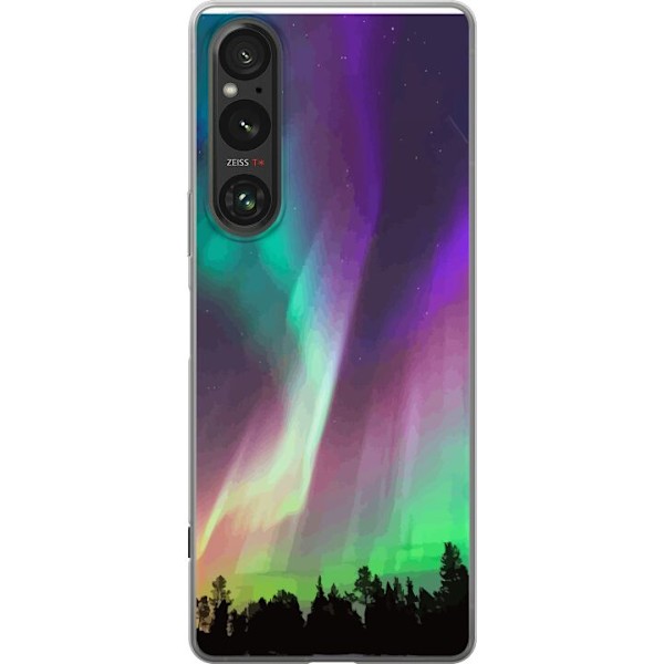 Sony Xperia 1 V Genomskinligt Skal Norrsken