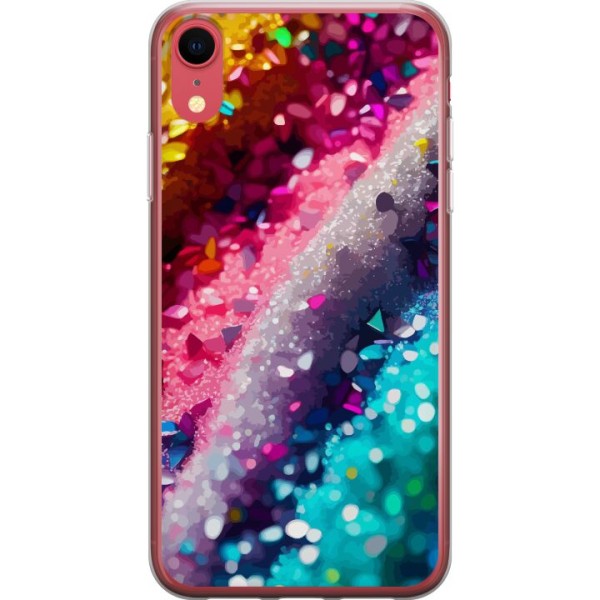 Apple iPhone XR Läpinäkyvä kuori Glitter