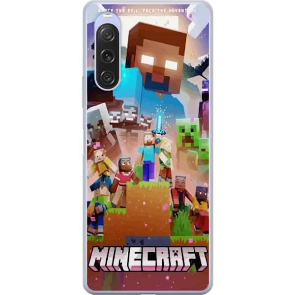 Sony Xperia 10 V Läpinäkyvä kuori Minecraft