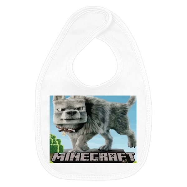 Baby Hagesmæk A Minecraft Movie Hvid one size