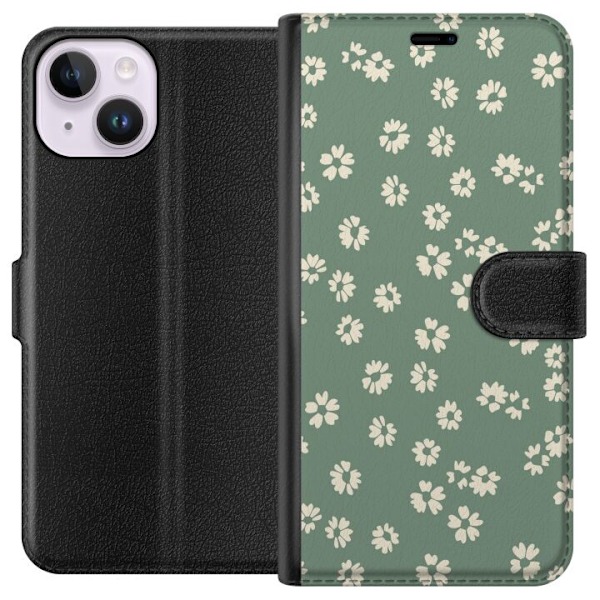 Apple iPhone 15 Lompakkokotelo Kukkaisunelma - Värikäs Kukka