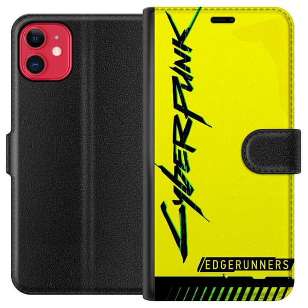 Kompatibel Tegnebogsetui til Apple iPhone 11 Cyberpunk: Edgerunners