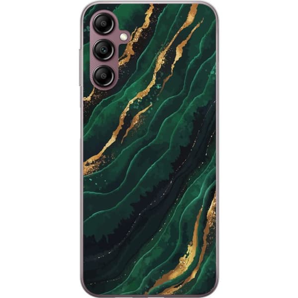 Kompatibelt Mobildeksel til Samsung Galaxy A14 5G Marmor Gull Grønn