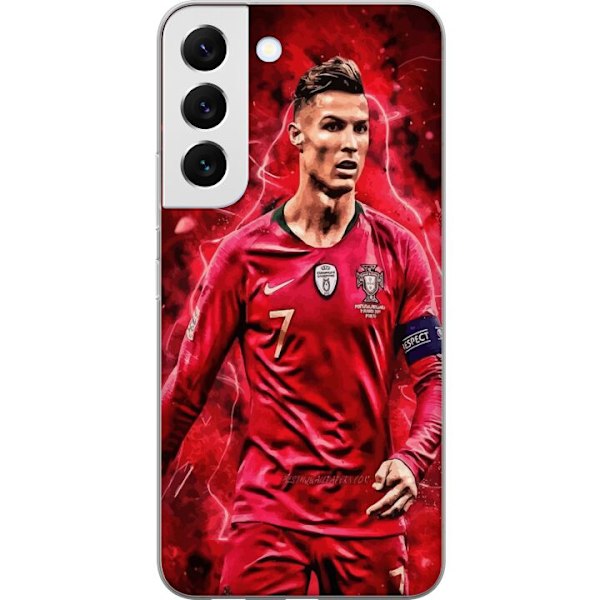Samsung Galaxy S22+ 5G Läpinäkyvä kuori Ronaldon Taidot - CR7 Suunnittelu Aidolle Kannattajalle