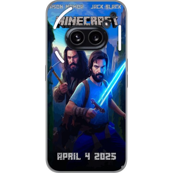 Nothing Phone (2a) Plus Läpinäkyvä kuori Minecraft-elokuva