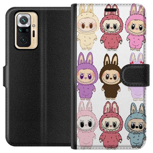 Xiaomi Redmi Note 10 Pro Tegnebogsetui Labubu Pink Monster - P