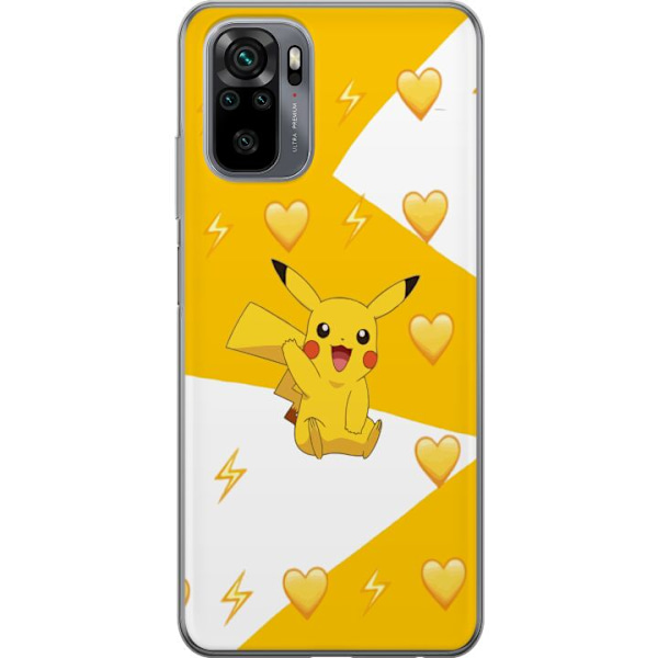 Xiaomi Redmi Note 10 Genomskinligt Skal Pikachu Pokémon Gaming Figur Spelmotiv Populär Ikon Tecknad Serie Pokémon GO Barnklassiker