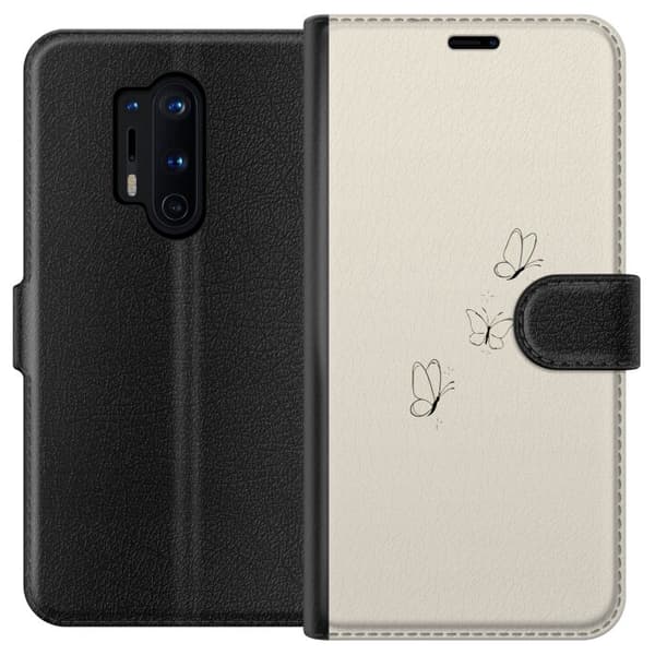 Yhteensopiva Lompakkokotelo OnePlus 8 Pro Perhoset