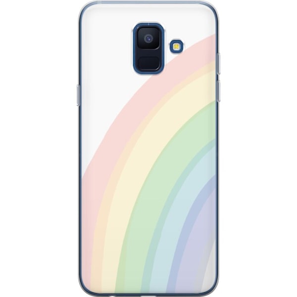 Samsung Galaxy A6 (2018) Gennemsigtig cover Regnbuen