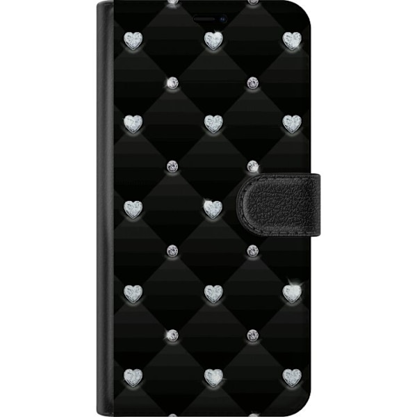 Kompatibel Tegnebogsetui til Apple iPhone 11 Pro Bling Hjerte
