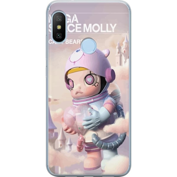 Xiaomi Mi A2 Lite Läpinäkyvä kuori Mega Space Molly Care Bears Series - Share Bear Edition