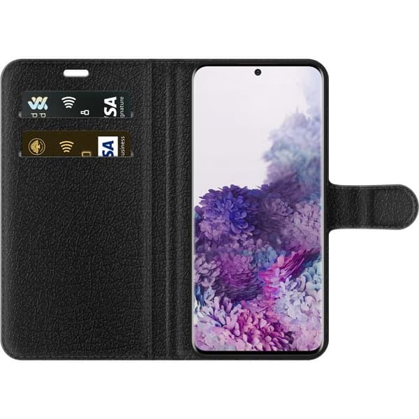 Kompatibel Tegnebogsetui til Samsung Galaxy S20 Mumin i blomsteräng grøn