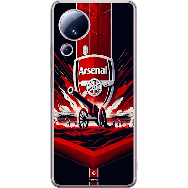 Xiaomi 13 Lite Läpinäkyvä kuori Arsenal