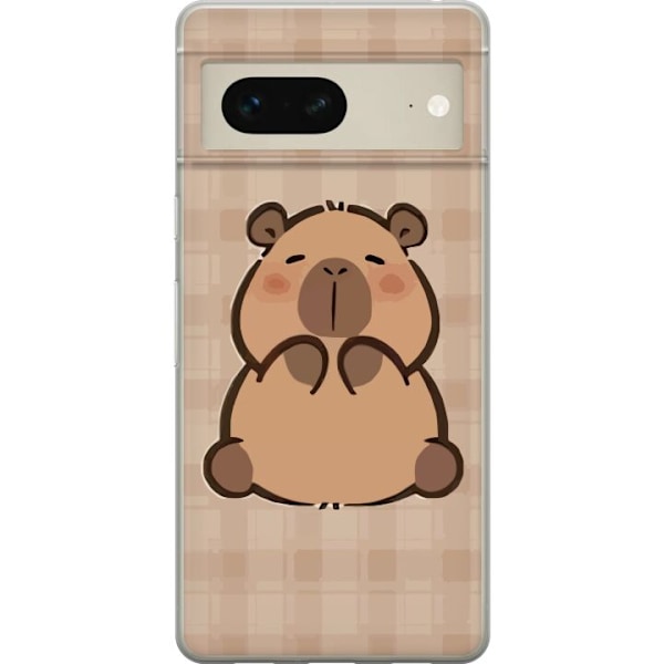 Google Pixel 7 Genomskinligt Skal Mobilskal kawaii capybara flera figurer japansk stil