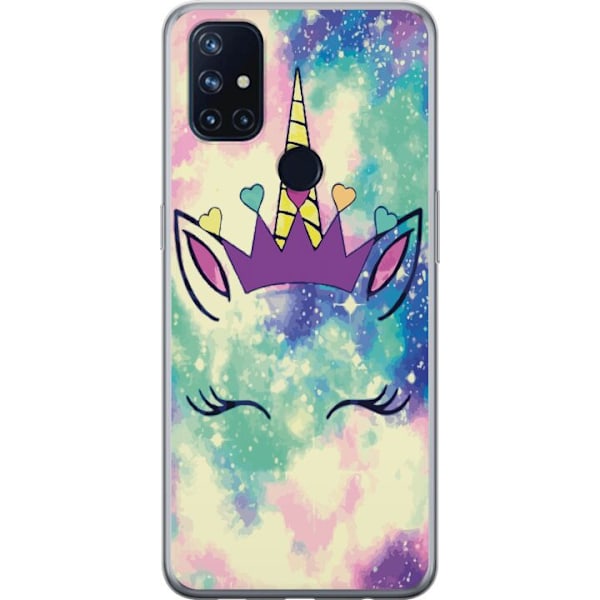 OnePlus Nord N10 5G Genomskinligt Skal Unicorn Face