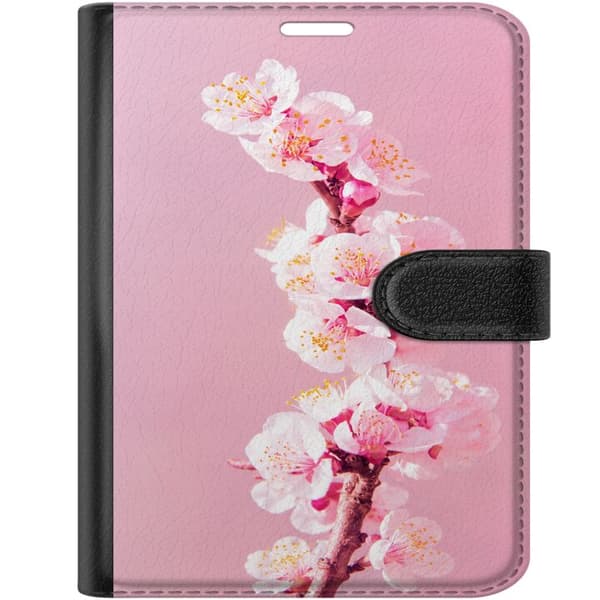 Kompatibelt Lommeboketui til Apple iPhone Duo Rosa blomkvist rosa