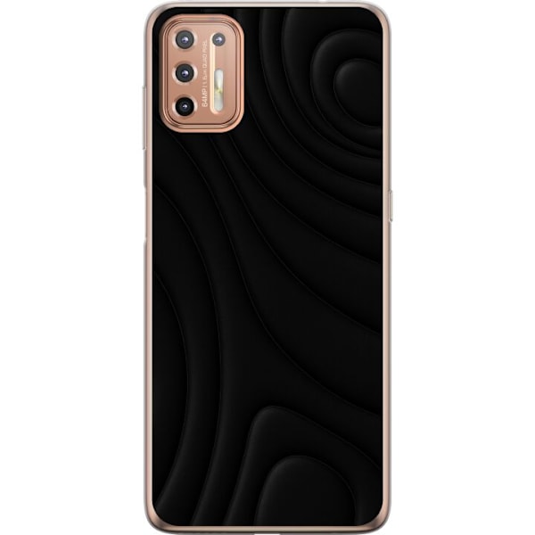 Motorola Moto G9 Plus Läpinäkyvä kuori Tummat Aallot