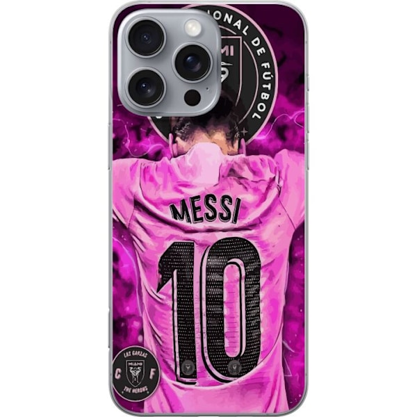 Apple iPhone 16 Pro Max Gennemsigtig cover Lionel Messi (Inter