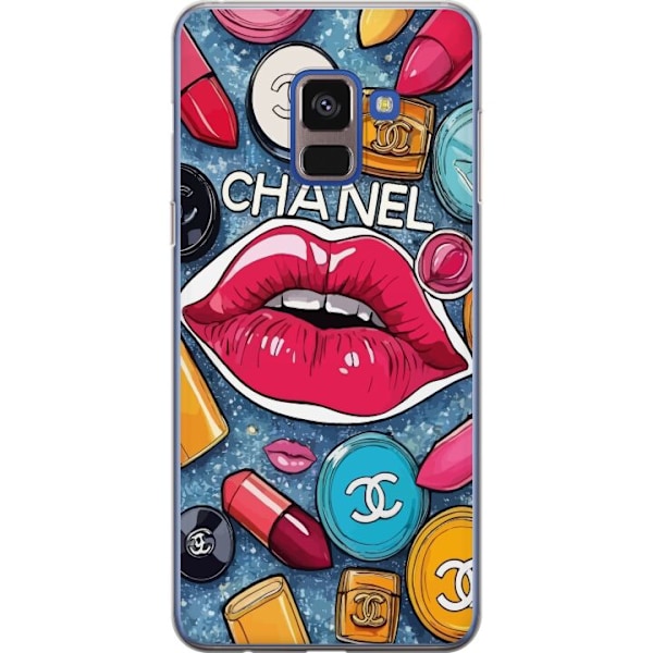 Samsung Galaxy A8 (2018) Läpinäkyvä kuori Chanel Lips